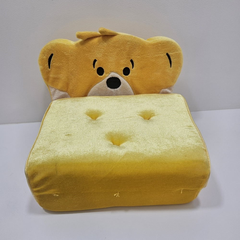 Yellow Build A Bear Bed Chair Futon Folds Out Plush - Picture 7 of 16